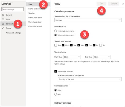 OWA (Outlook web App): Calendar .